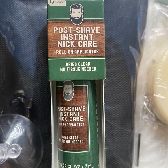 Shaving Grooming Beard 6 Blade Razor Soap Trimming Cape Catcher Barber Apron Kit - Picture 5 of 6